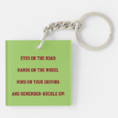 Schlüsselanhänger "SICHERES FAHREN" (EINIGE ERINNE (Rückseite)