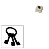 Schlüsselanhänger Silhouette Briefmarke Gummistempel (Stempel)