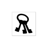 Schlüsselanhänger Silhouette Briefmarke Gummistempel (Prägung)