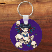 Schlüsselanhänger "Spinnen und Schädel" (Vorderseite)