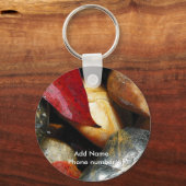 Schlüsselanhänger Stones Name und Telefonnummer hi (Vorderseite)