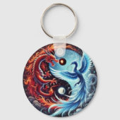 Schlüsselanhänger - Tanz des Drachen und Phönix (Rückseite)