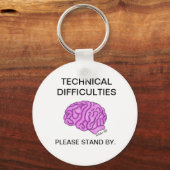 Schlüsselanhänger "Technische Schwierigkeiten" (Vorderseite)