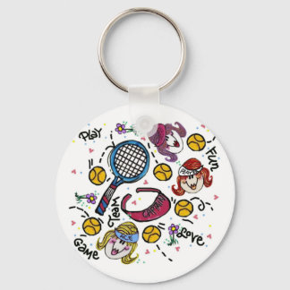Schlüsselanhänger - Tennismädchen