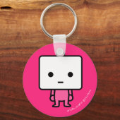 Schlüsselanhänger - Tofu - PinkBack (Vorderseite)