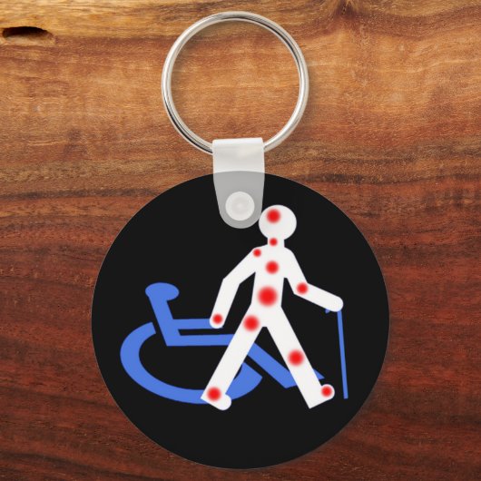 Schlüsselanhänger Unsichtbare Behinderung (Vorderseite)