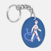 Schlüsselanhänger Unsichtbare/sichtbare Behinderun (Vorderseite links)