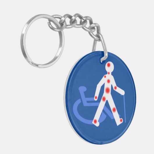 Schlüsselanhänger Unsichtbare/sichtbare Behinderun (Vorderseite links)