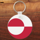 Schlüsselanhänger unter der Flagge Grönlands (Rückseite)