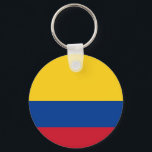 Schlüsselanhänger unter kolumbianischer Flagge<br><div class="desc">Schlüsselanhänger mit kolumbianischer Flagge.</div>