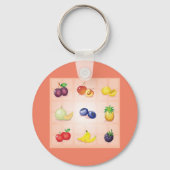 Schlüsselanhänger Verschiedene Früchte (Vorderseite)
