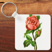 Schlüsselanhänger viktorianisch Rose (Vorderseite)