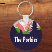 Schlüsselanhänger Vintag Porkies Porcupine (Vorderseite)