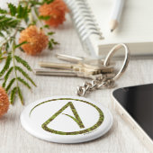 Schlüsselanhänger von Floral Green und Brown Athei (Seite)