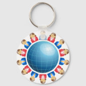 Schlüsselanhänger von Geschäftsleuten und Frauen (Vorderseite)