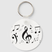 Schlüsselanhänger von Musiknoten (Vorderseite)