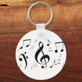 Schlüsselanhänger von Musiknoten (Vorderseite)