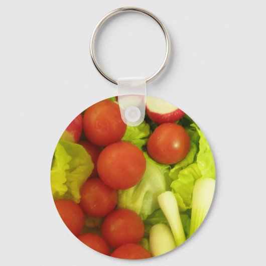 Schlüsselanhänger von Salat und Gemüse (Vorderseite)