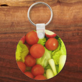 Schlüsselanhänger von Salat und Gemüse (Vorderseite)