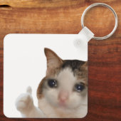 Schlüsselanhänger wirft Ok Cat Meme auf (Rückseite)