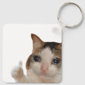 Schlüsselanhänger wirft Ok Cat Meme auf (Rückseite)