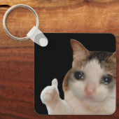 Schlüsselanhänger wirft Ok Cat Meme auf (Vorderseite)