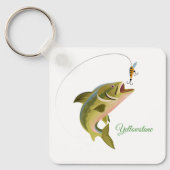 Schlüsselanhänger-Yellowstone-Fischerei Schlüsselanhänger (Vorderseite)