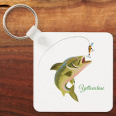 Schlüsselanhänger-Yellowstone-Fischerei Schlüsselanhänger (Vorderseite)