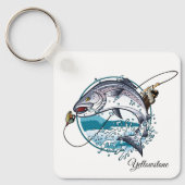 Schlüsselanhänger-Yellowstone-Fischerei Schlüsselanhänger (Vorderseite)