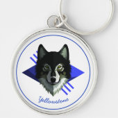 Schlüsselanhänger-Yellowstone-Wolf Schlüsselanhänger (Vorne)