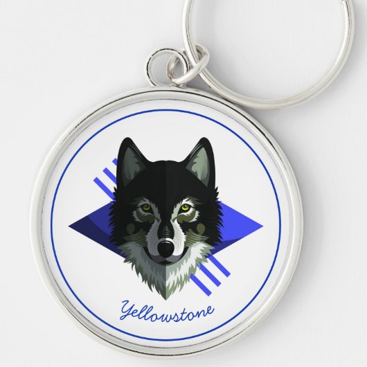 Schlüsselanhänger-Yellowstone-Wolf Schlüsselanhänger (Vorne)