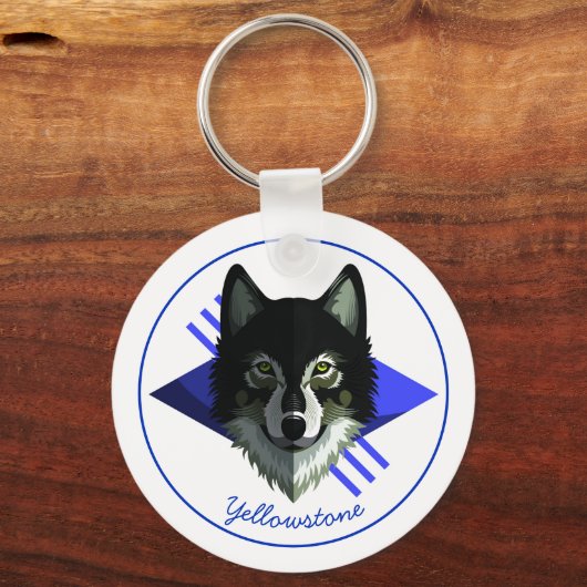 Schlüsselanhänger-Yellowstone-Wolf Schlüsselanhänger (Vorderseite)