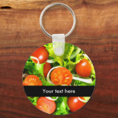 Schlüsselanhänger zum Thema gesunde Salate (Vorderseite)