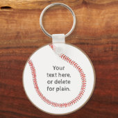 Schlüsselanhänger zum Thema Text-Baseball (Vorderseite)