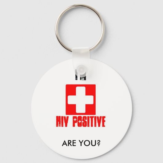 SCHLÜSSELANHÄNGER zur Sensibilisierung für AIDS zu (Vorderseite)