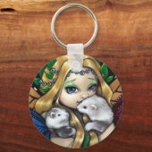 Schlüsselanhänger "Zwei Fee Frettchen" (Vorderseite)