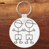 Schlüsselanhänger-Zwillingsjungen Schlüsselanhänger (Vorderseite)