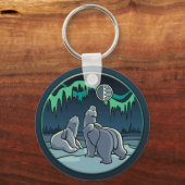 Schlüsselbär des Polarbärens - Geschenke Eisbären  Schlüsselanhänger (Vorderseite)
