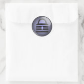 Schlüsselbund-Symbol Runder Aufkleber (Tasche)