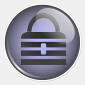 Schlüsselbund-Symbol Runder Aufkleber (Vorderseite)