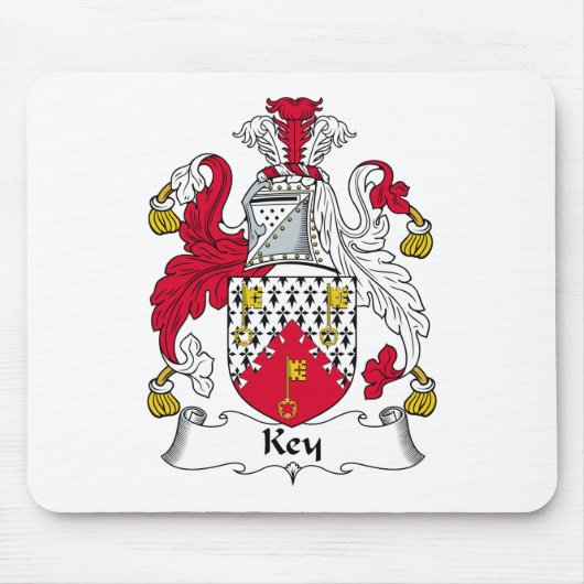 SchlüsselFamilienwappen Mousepad (Vorne)
