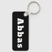 Schlüsselger mit Namen Abbas Schlüsselanhänger (Rückseite)