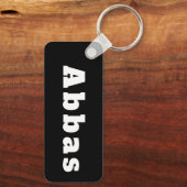 Schlüsselger mit Namen Abbas Schlüsselanhänger (Rückseite)