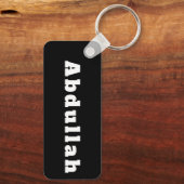 Schlüsselger mit Namen Abdullah Schlüsselanhänger (Rückseite)