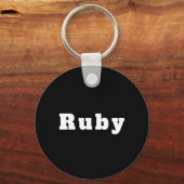 Schlüsselger mit Namen Ruby Schlüsselanhänger (Vorderseite)