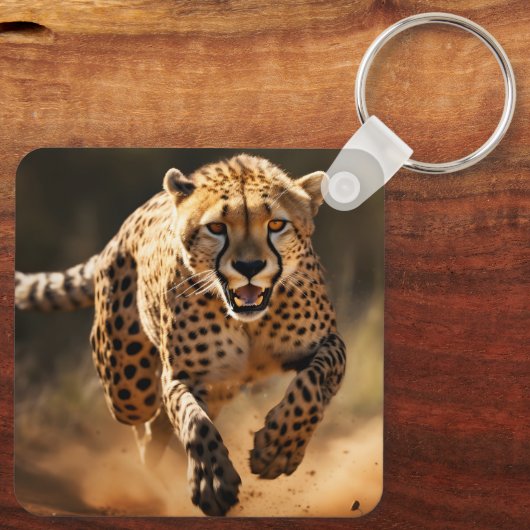 Schlüsselkettchengepard Schlüsselanhänger (Rückseite)