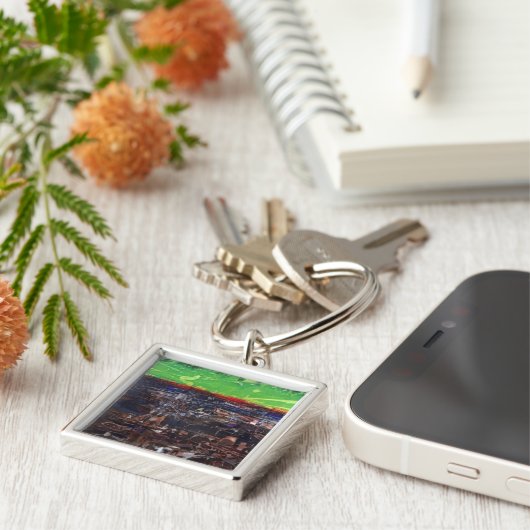 Schlüsselkette abstrakte Kunst Schlüsselanhänger (Seite)