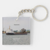 Schlüsselkette Algomarine Schlüsselanhänger (Rückseite)