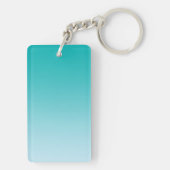 Schlüsselkette: AQUAMARINES OMBRE Schlüsselanhänger (Rückseite)