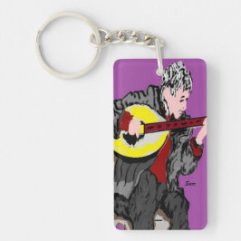 Schlüsselkette /Bouzouki Player Schlüsselanhänger